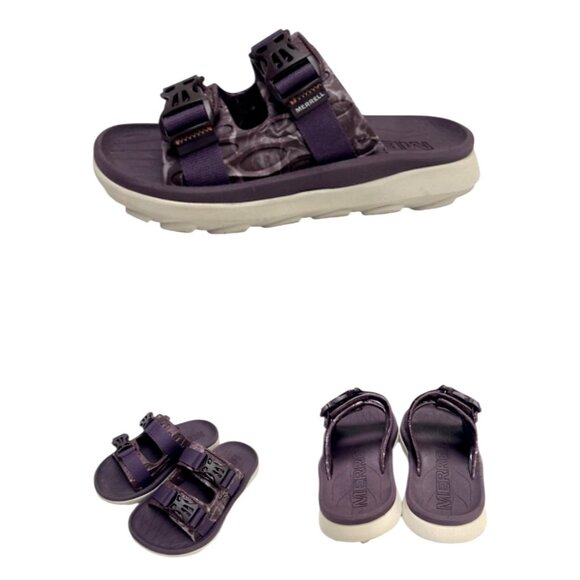 Merrell Sz 7 Purple Hut Ultra Wrap Slide Sandals - Picture 2 of 13